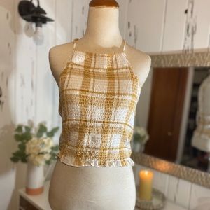 plaid print halter top from American eagle!